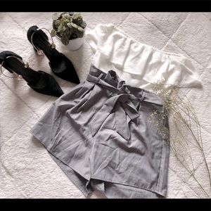 Off shoulder romper